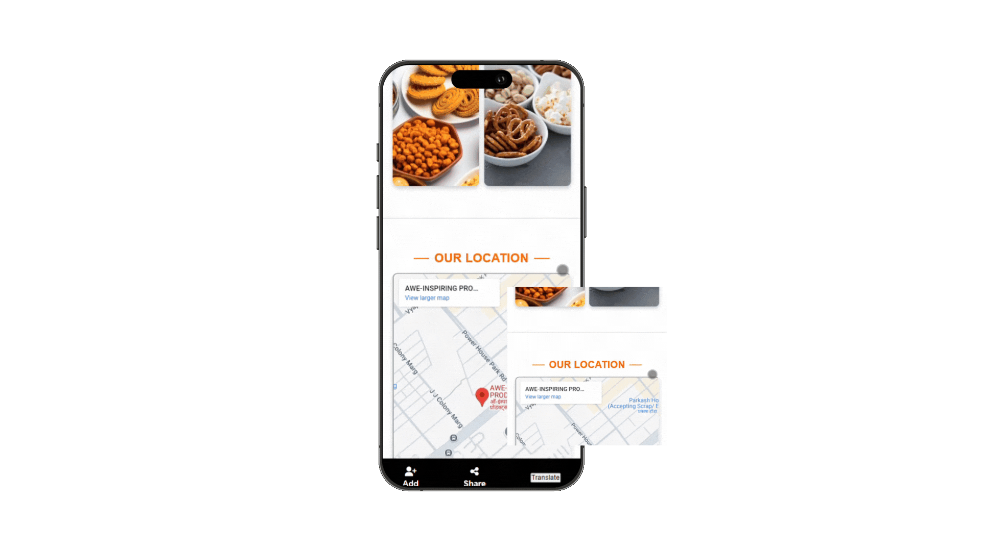 QR Code Screen